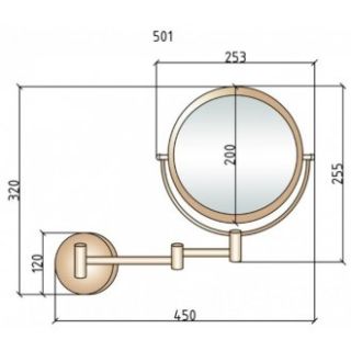Раковина  CeramaLux 503 коричневая 66 см