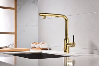 Смеситель для кухни Paulmark Viper Vi213105-G золото