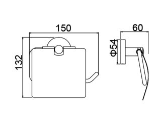 Бумагодержатель Timo Saona 13042/18 чёрное золото