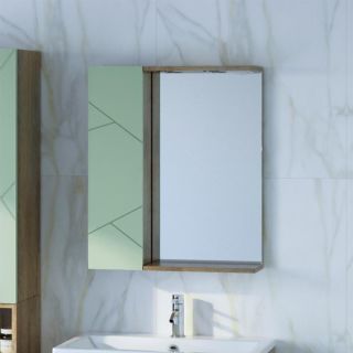 Шкаф навесной с дверью Бриклаер Кристалл 4627125416989 20 см фисташковый