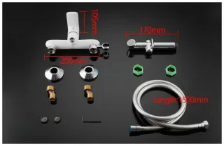 Гигиенический душ со смесителем Gappo G2048-8 белый/хром