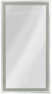 Зеркало-шкаф с подсветкой Art&Max Techno правый 35см чёрный матовый AM-Tec-350-650-1D-R-DS-F-Nero