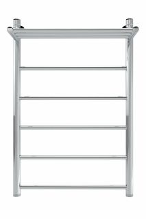 Полотенцесушитель водяной Indigo Line LLSHW80-40P с полкой 80x40 см хром