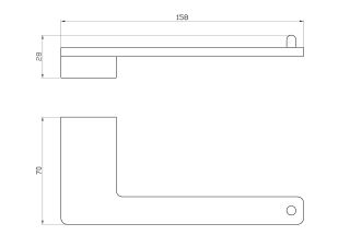 Держатель для туалетной бумаги Wonzon & Woghand Eclipse WW-9116-GM тёмный графит