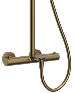 Душевая стойка Raiber Graceful RPG-007 с термостатом золото матовое