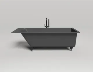 Ванна из искусственного камня Salini Cascata Kit S-Sense 104513MRF 180x80см RAL полностью