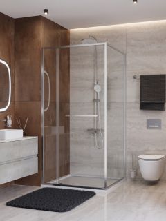 Душевой уголок CEZARES LUX-AH-FS-11-100/80-C-CR хром