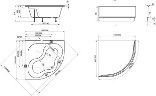 Акриловая ванна Ravak Gentiana 150x150 CG01000000