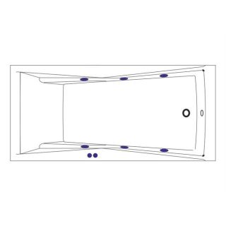 Гидромассажная ванна WHITECROSS Palace 0104.180080.100.SOFT.BR 180x80 см Soft бронза