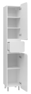 Напольный шкаф - пенал Misty Чегет 35см правый белый