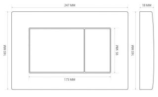 Инсталляция для унитаза Berges ATOM 410 кнопка белый 040333