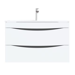 Тумба с раковиной IDDIS Cloud подвесная 80см белый CLO80W0i95K