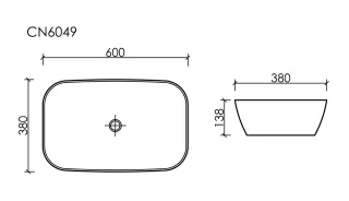 Раковина Ceramica Nova Element CN6049MW 60см белый матовый