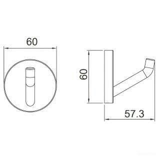 Крючок Gappo G30705-16 чёрный