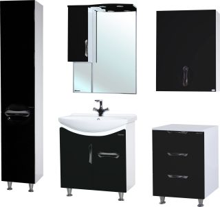 Тумба под раковину Bellezza Лагуна 65см чёрный 00000001385