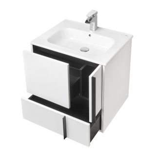 Тумба под раковину Акватон Ривьера 60см белый матовый 1A238801RVX20