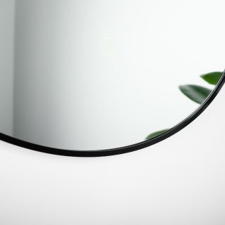 Зеркало FIXSEN с подсветкой LED овальное 50х100 см черное (FX-3100B)