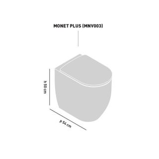 Унитаз Artceram Monet MNV003 01 00 белый