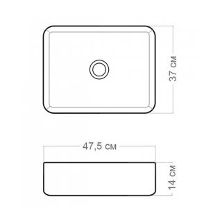 Раковина чаша Maretti UM13NS03-560, черная
