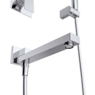 Душевой комплект встраиваемый с изливом BelBagno DUE-VDSET-CRM