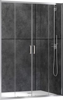 Душевая дверь ABBER Schwarzer Diamant 170см хром AG33170