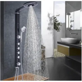 Душевая стойка Gappo G2417 чёрный/хром