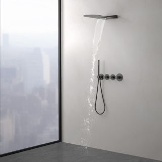 Душевой комплект Timo Saona SX-2350/18SM чёрное золото