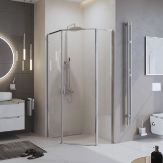 Душевой уголок BelBagno UNO-195-PH-1-100/80-C-Cr хром