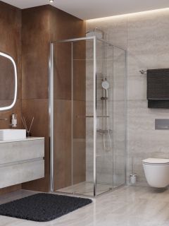 Душевой уголок CEZARES LUX-AH-FS-1-70/90-C-CR хром