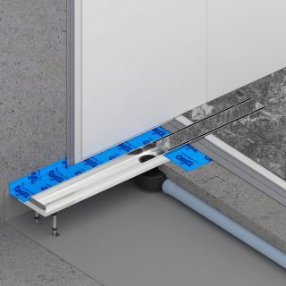 Душевой лоток Timo Drain System DS230209/01 90см с двусторонней панелью plate под плитку сатин