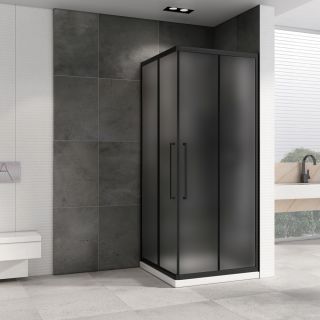 Душевой уголок ABBER Schwarzer Diamant AG02100BMH 100x100см чёрный