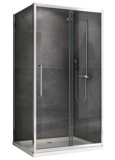 Душевой уголок ABBER Schwarzer Diamant AG30100H-S50 100x50см хром