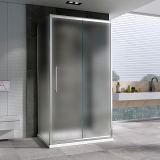 Душевой уголок ABBER Schwarzer Diamant AG30160MH-S75M-S75M 160x75см хром