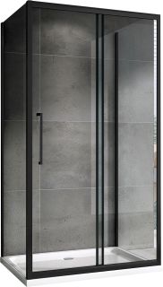 Душевой уголок ABBER Schwarzer Diamant AG30180BH-S75B 180x75см чёрный