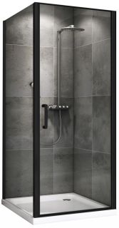 Душевой уголок ABBER Sonnenstrand 90x90см чёрный AG04090B-S90B