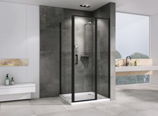 Душевой уголок ABBER Sonnenstrand AG04110BS-S75B 110x75см чёрный