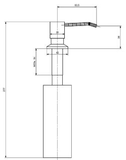 Дозатор для кухонной мойки Splenka S710.01.05 сатин
