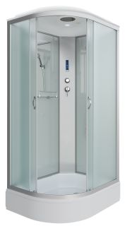 Душевая кабина Niagara NG-33084-14RP 100x80см серебро/матовое