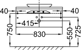 Тумба под раковину Jacob Delafon PRESQU'ILE EB1106-G1C