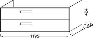 Тумба под раковину Jacob Delafon RYTHMIK EB1305-E70