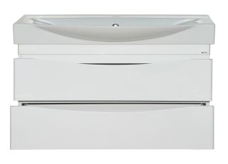 Подвесная тумба под раковину Misty Элвис 105см белый