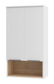 Подвесной шкаф над стиральной машиной Brevita Enfida ENF-08060-011 60см белый/дуб Сонома светлый