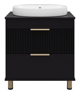 Напольная тумба под раковину Brevita Enfida ENF-06070-0242Я 70см чёрный