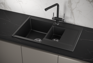 Мойка кухонная Granula 7808, ШВАРЦ