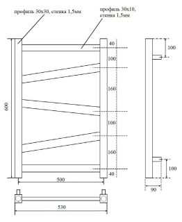 Полотенцесушитель водяной Point Феникс PN15156 П5 50x60см хром