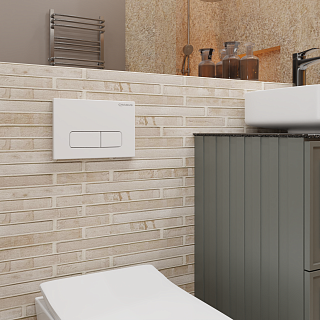 Клавиша смыва Charus Elegia FP.320.11.01 белый глянцевый