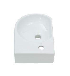 Подвесная раковина Melana 7954L-805 42см левая белый