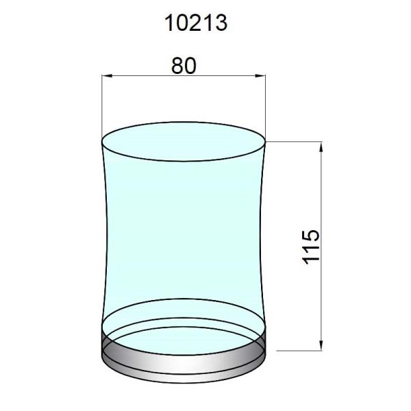 Стакан Boheme хром 10213