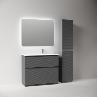 Тумба напольная под раковину Sancos Folk Floor FL100FRGS правая 100 см Grey soft