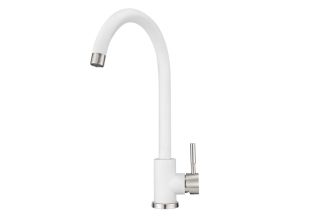 Смеситель для кухни Granula Standart ST-4031, БЕЛЫЙ